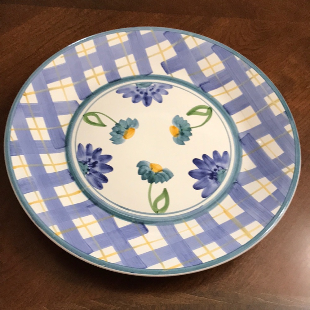 NWOT Caleca  Hand Painted Grande Italian Plate